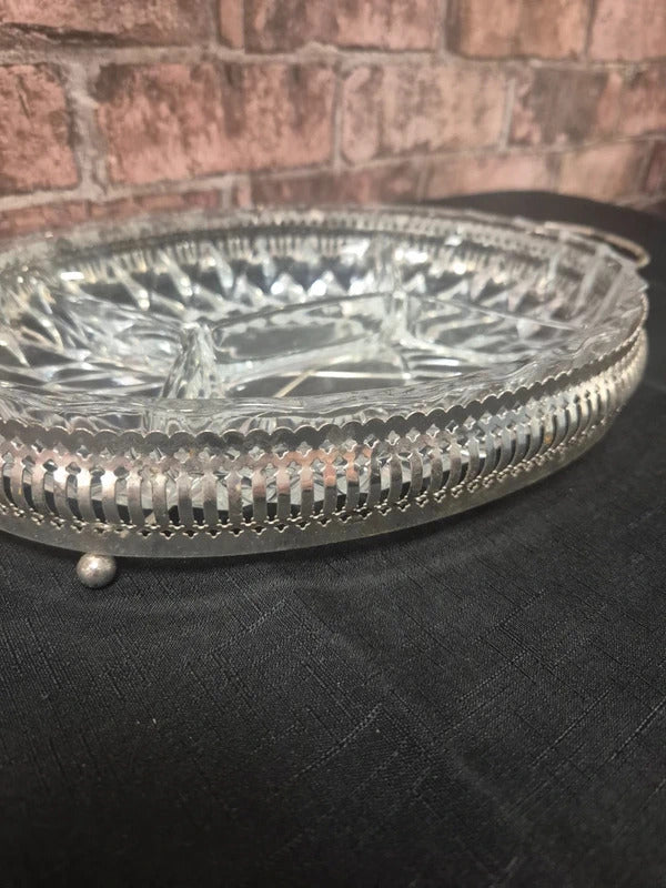 Vintage 4 section serving dish