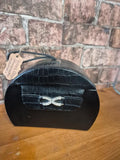 Dulwich Designs black leather jewellery box