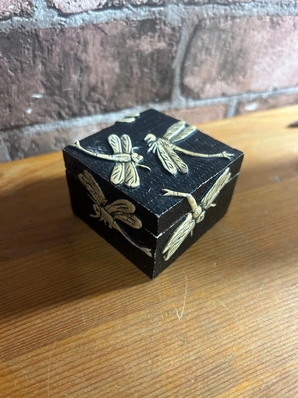 Vietnamese Carved Stone Trinket Box