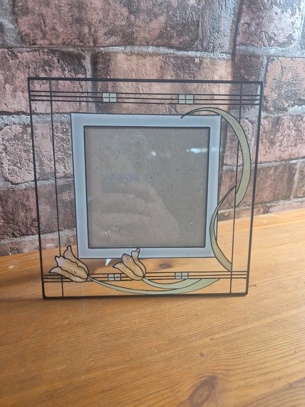Stained glass photo frame