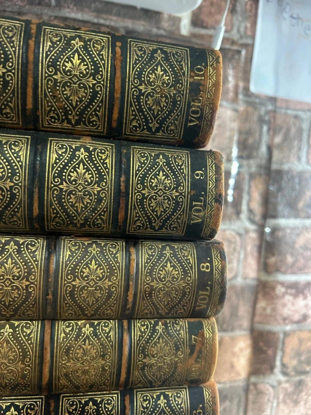 Dickens Works Late Victorian 10 Volume Book Set