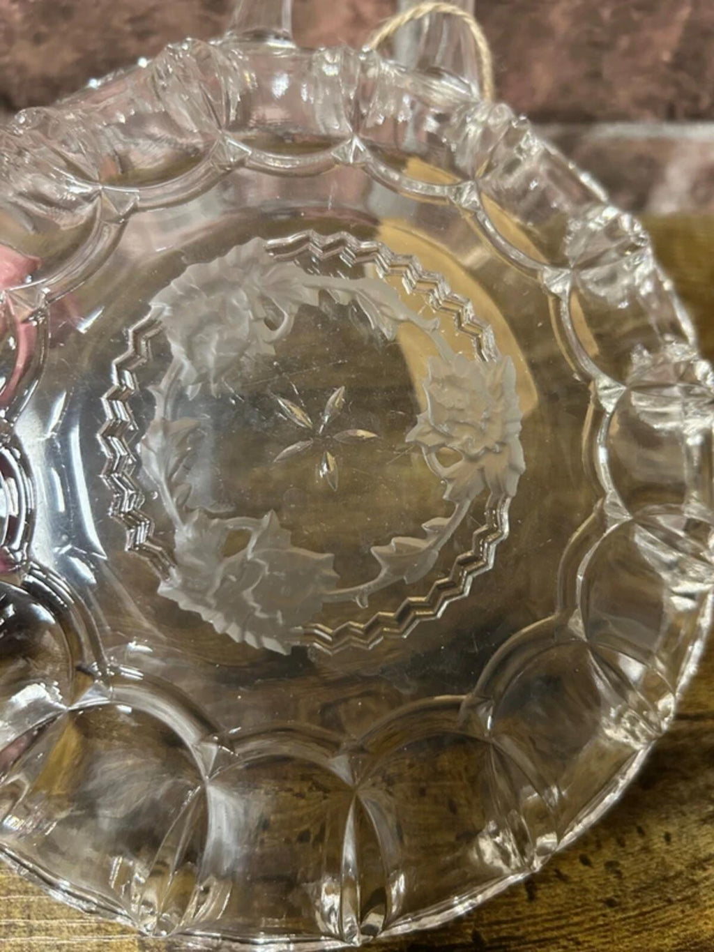 Vintage Cut Glass Sweet Dish