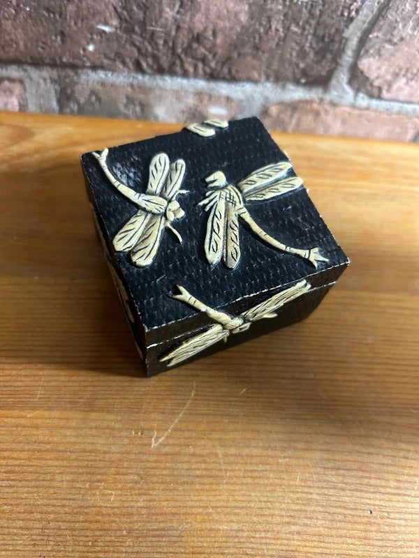 Vietnamese Carved Stone Trinket Box