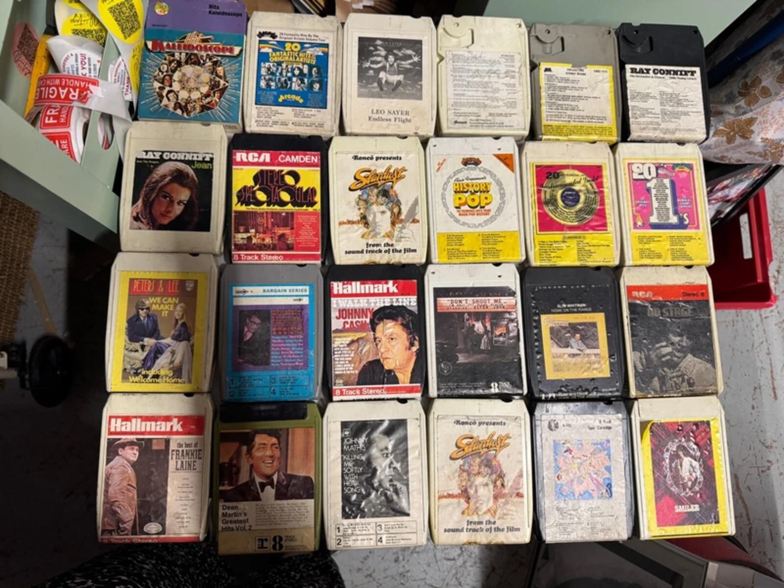 Large Bundle of Vintage 8 Track Tapes x 49 Tapes