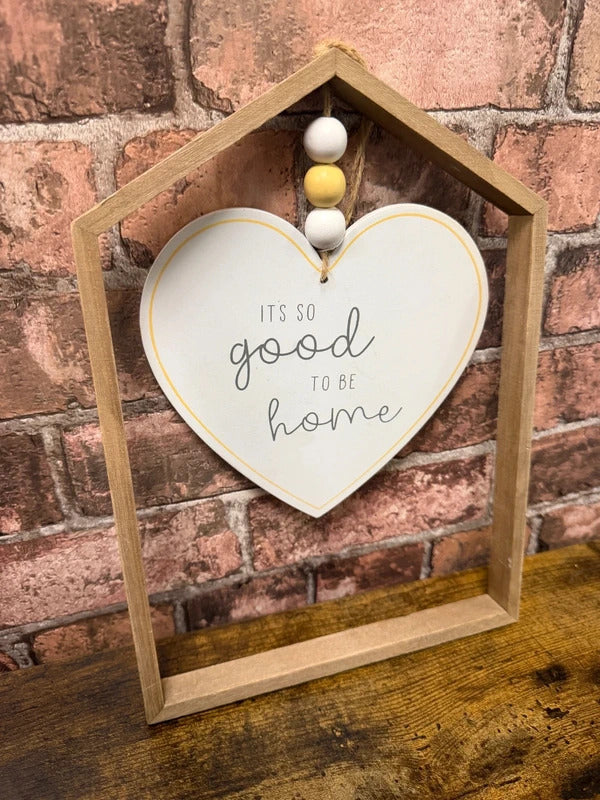 Hanging Wooden Home Sign