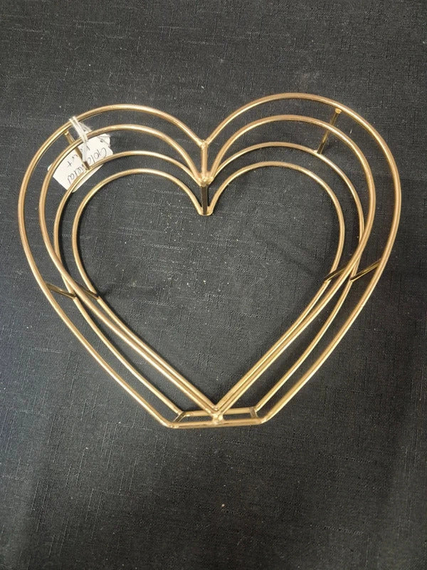 Gold metal heart