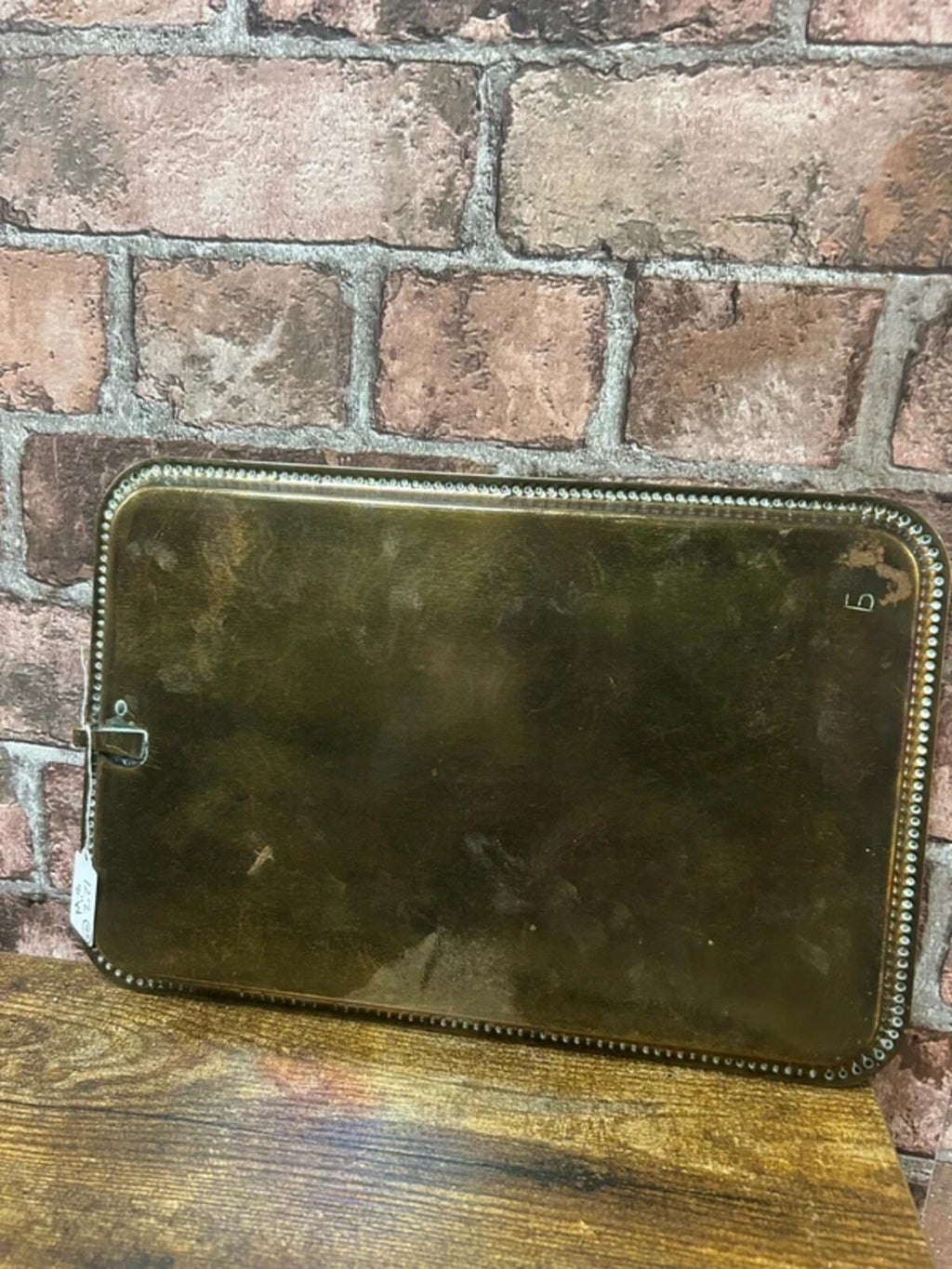 Vintage Brass Rectangular Tray
