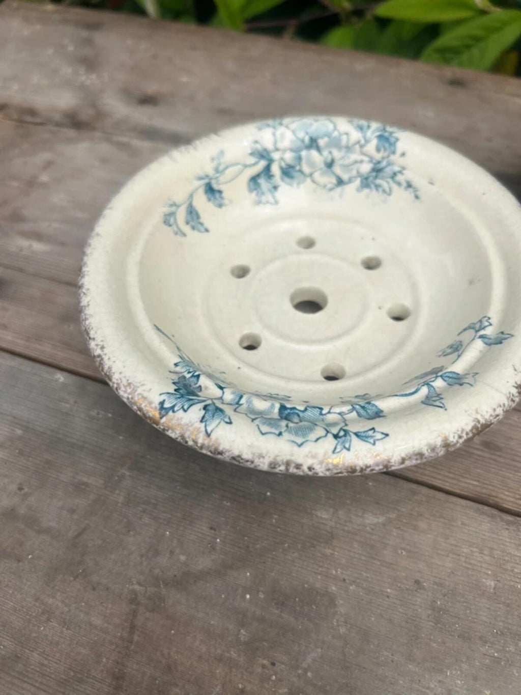 Vintage Ceramic Soap Dish and Pot Set