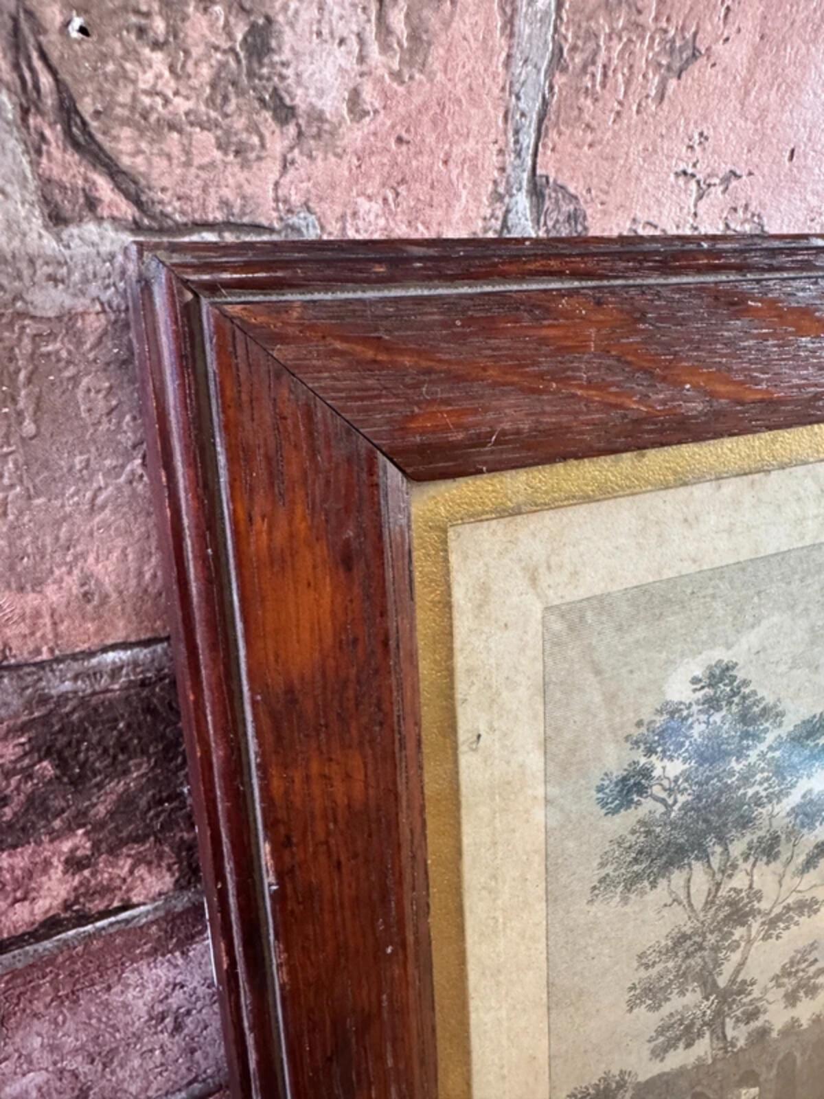 St Augustine's Abbey Print in Antique Oak Frame
