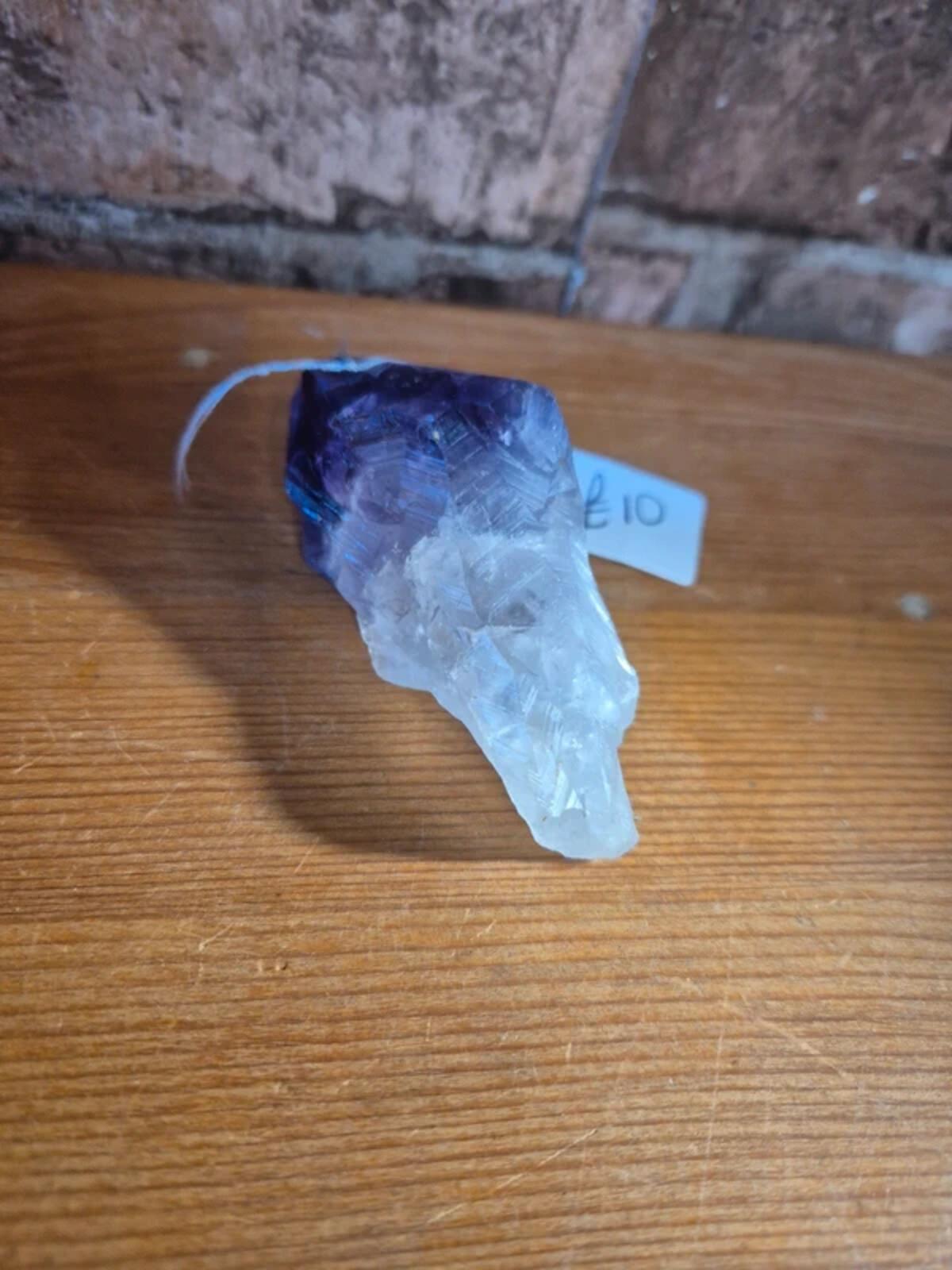 Amethyst Point naturally formed quartz crystal