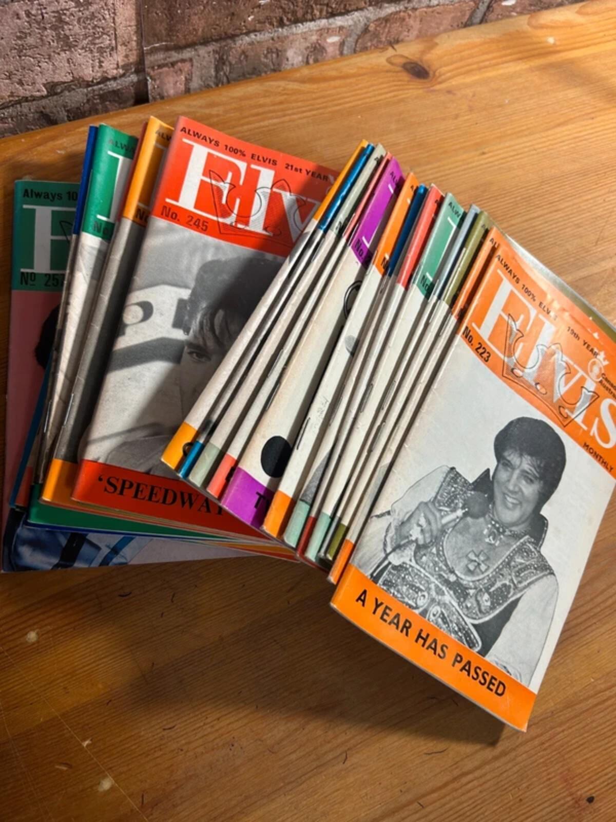 Vintage Elvis Monthly Magazines 1970's/1980's