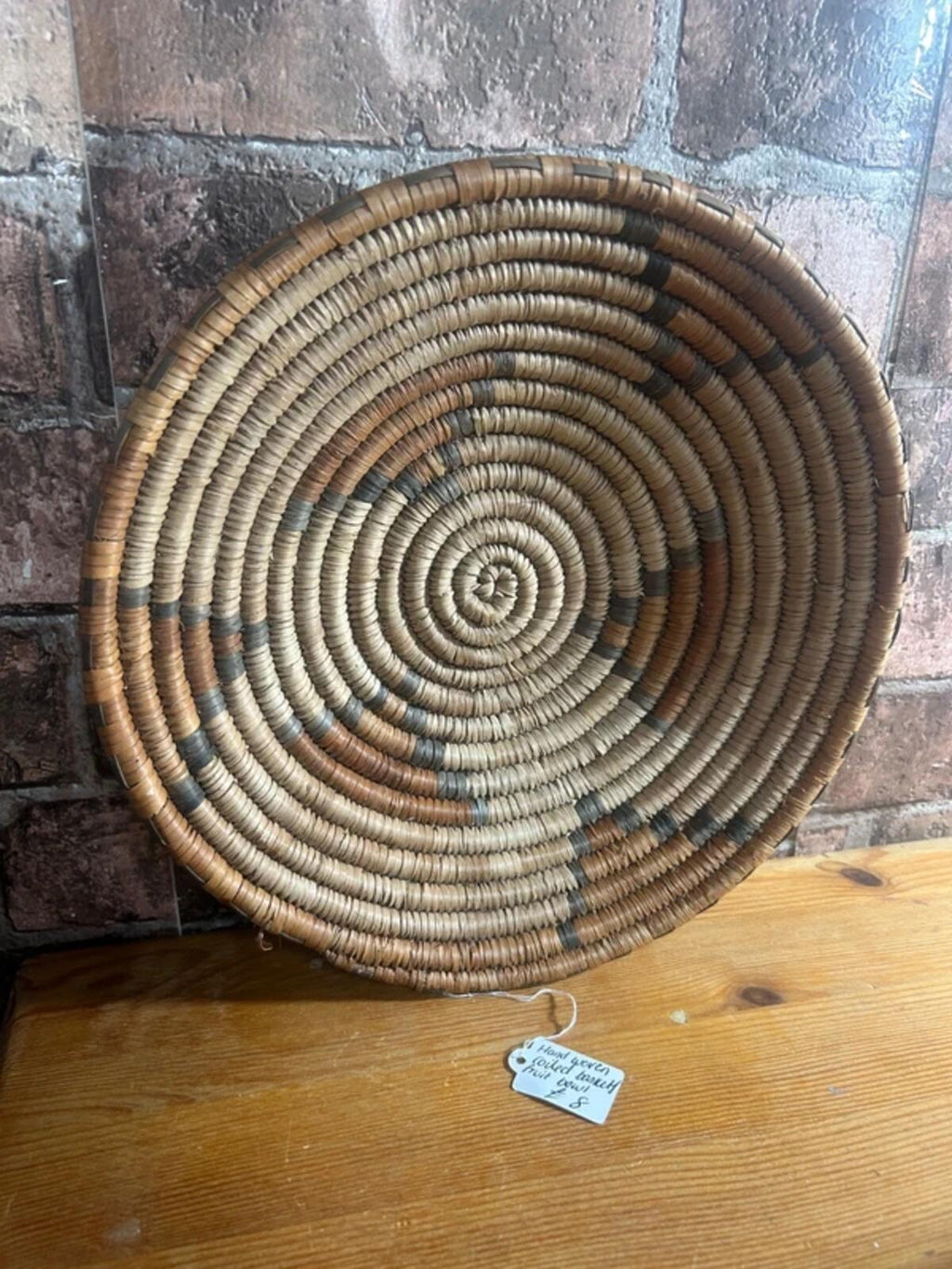Hand Woven Coiled Basket/Fruit Bowl