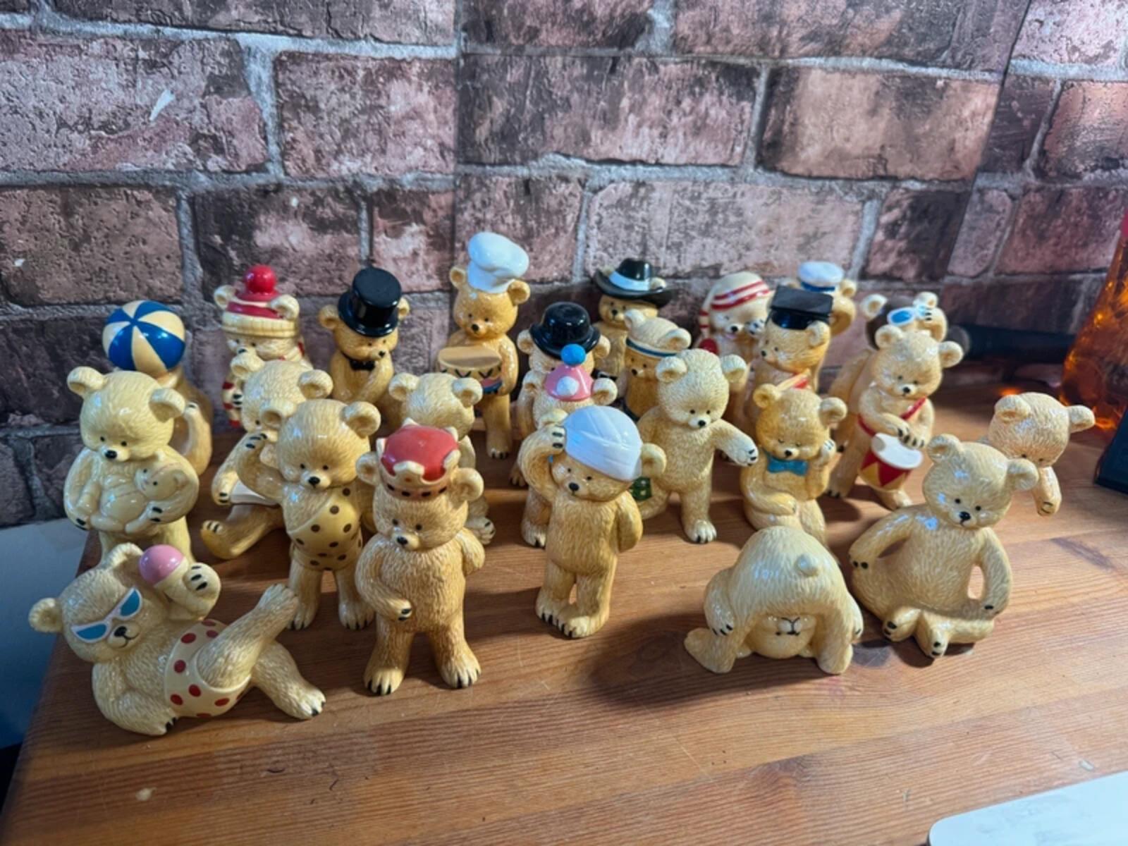 Danbury Mint Teddy Bear Figurines x 26 Bundle