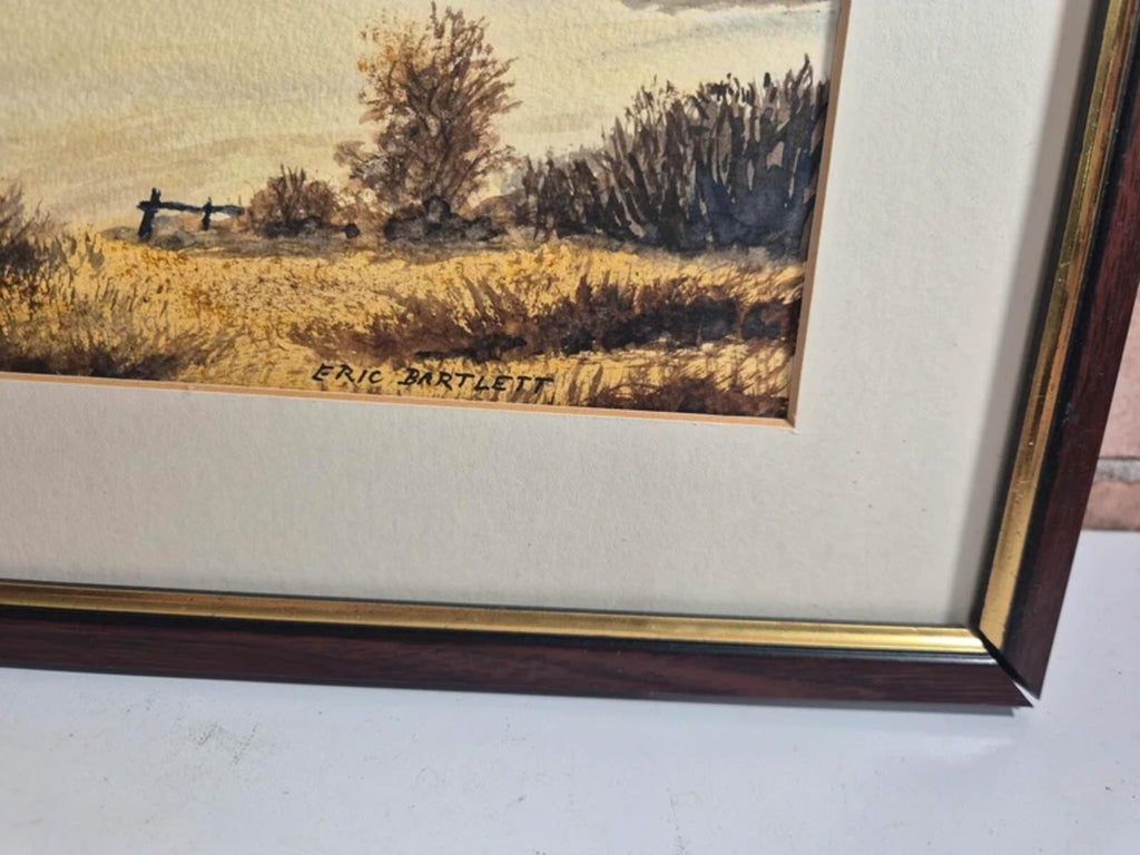 Eric Bartlett Vintage framed watercolour - no glass