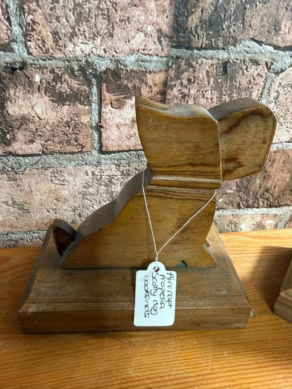 Scotty Dog Wooden Book Ends