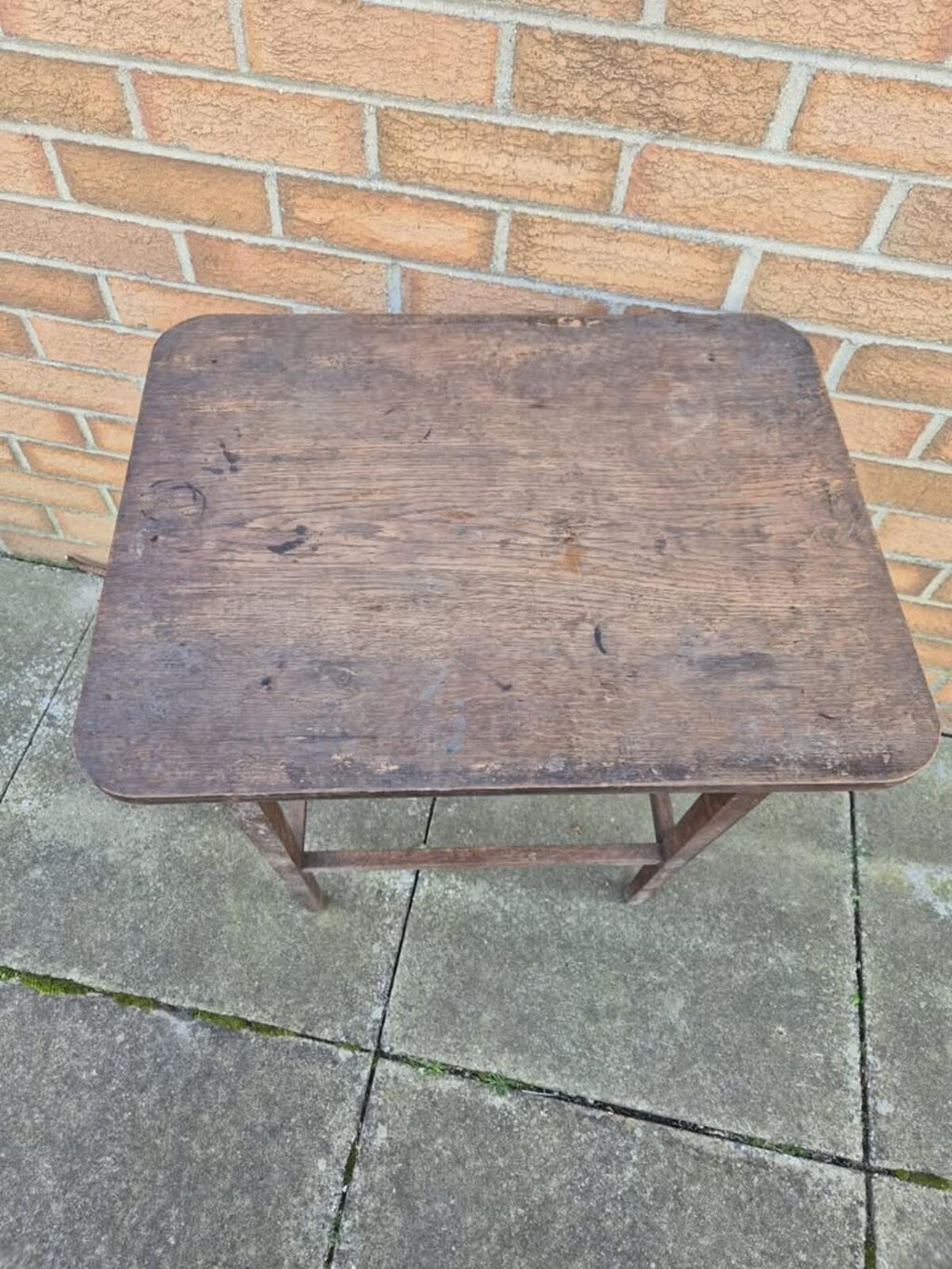 Vintage Arts & Crafts Oak Side Table