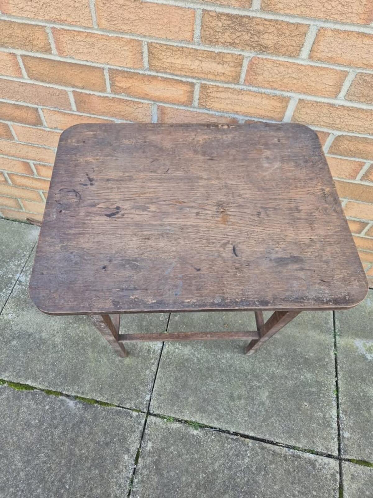 Vintage Arts & Crafts Oak Side Table