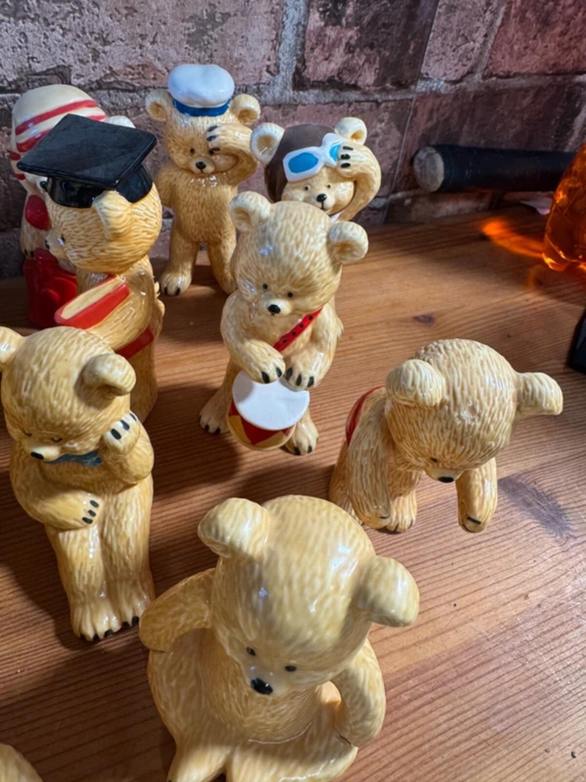 Danbury Mint Teddy Bear Figurines x 26 Bundle