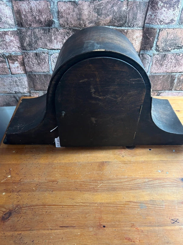 Antique Wooden Cased Mantle Clock