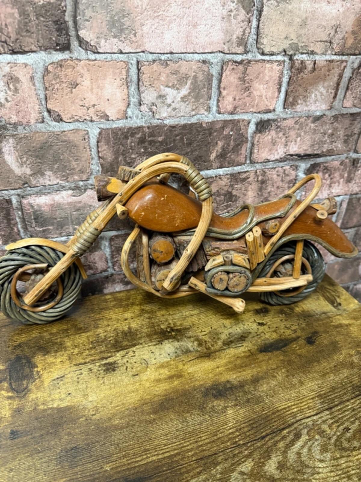 Wooden/Wicker Motorcycle