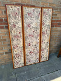 Wooden and Tapestry Bi-fold Screen