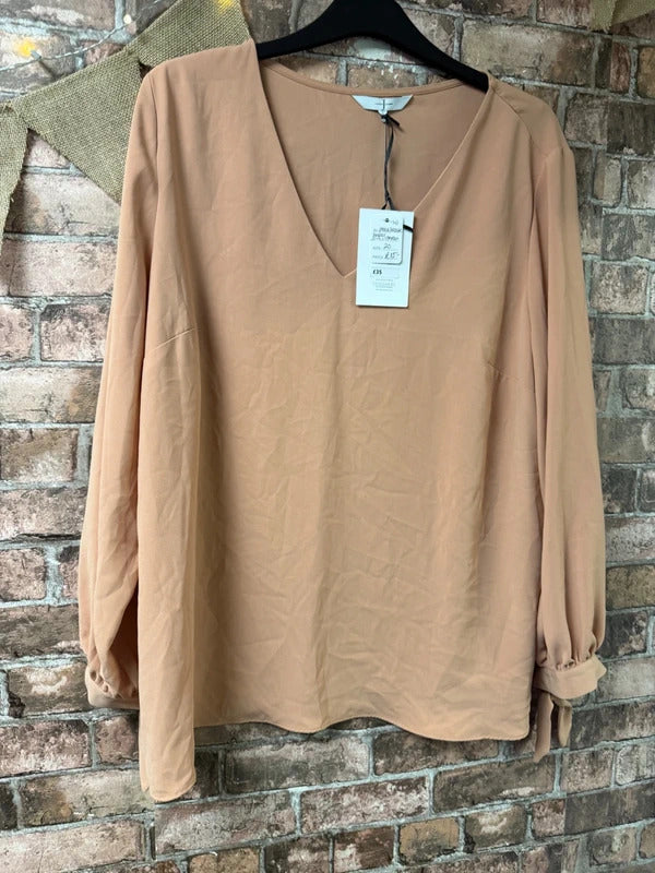 Jasper Conran Peach Blouse - Size 20