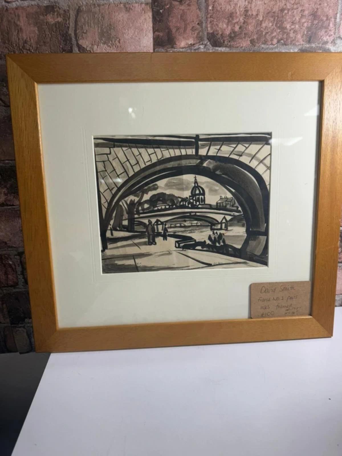David Smith No.1 Paris Inks Framed and Signed