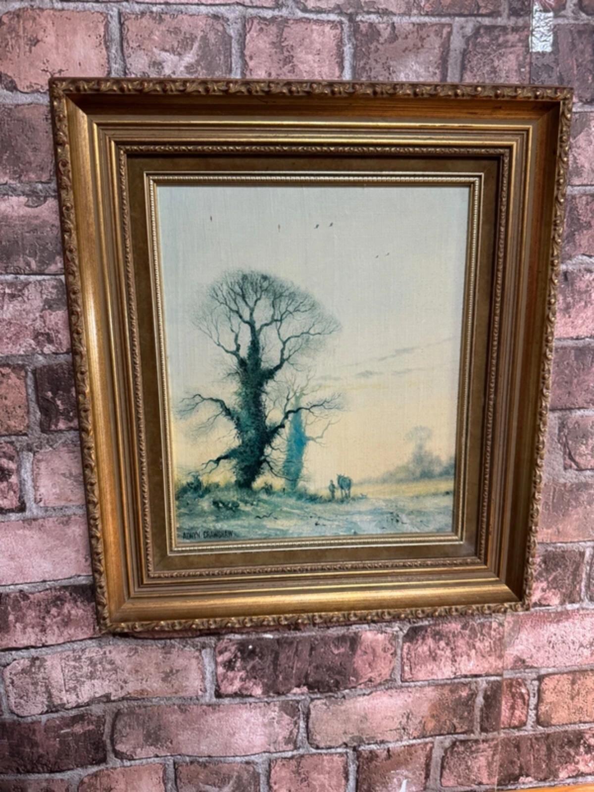 Alwyn Crawshaw 'The Ploughman' Framed and Signed Painting