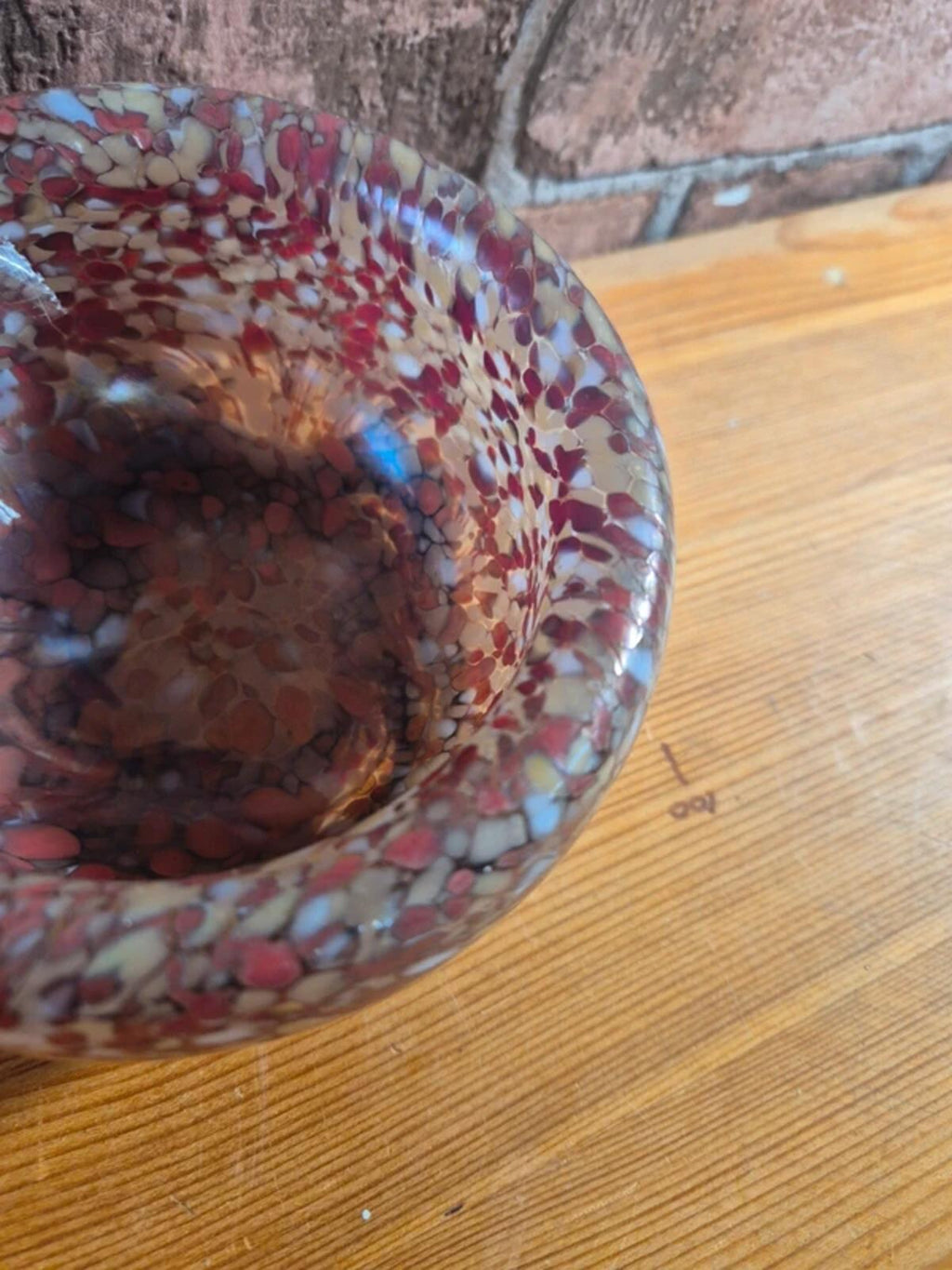 Handblown glass bowl