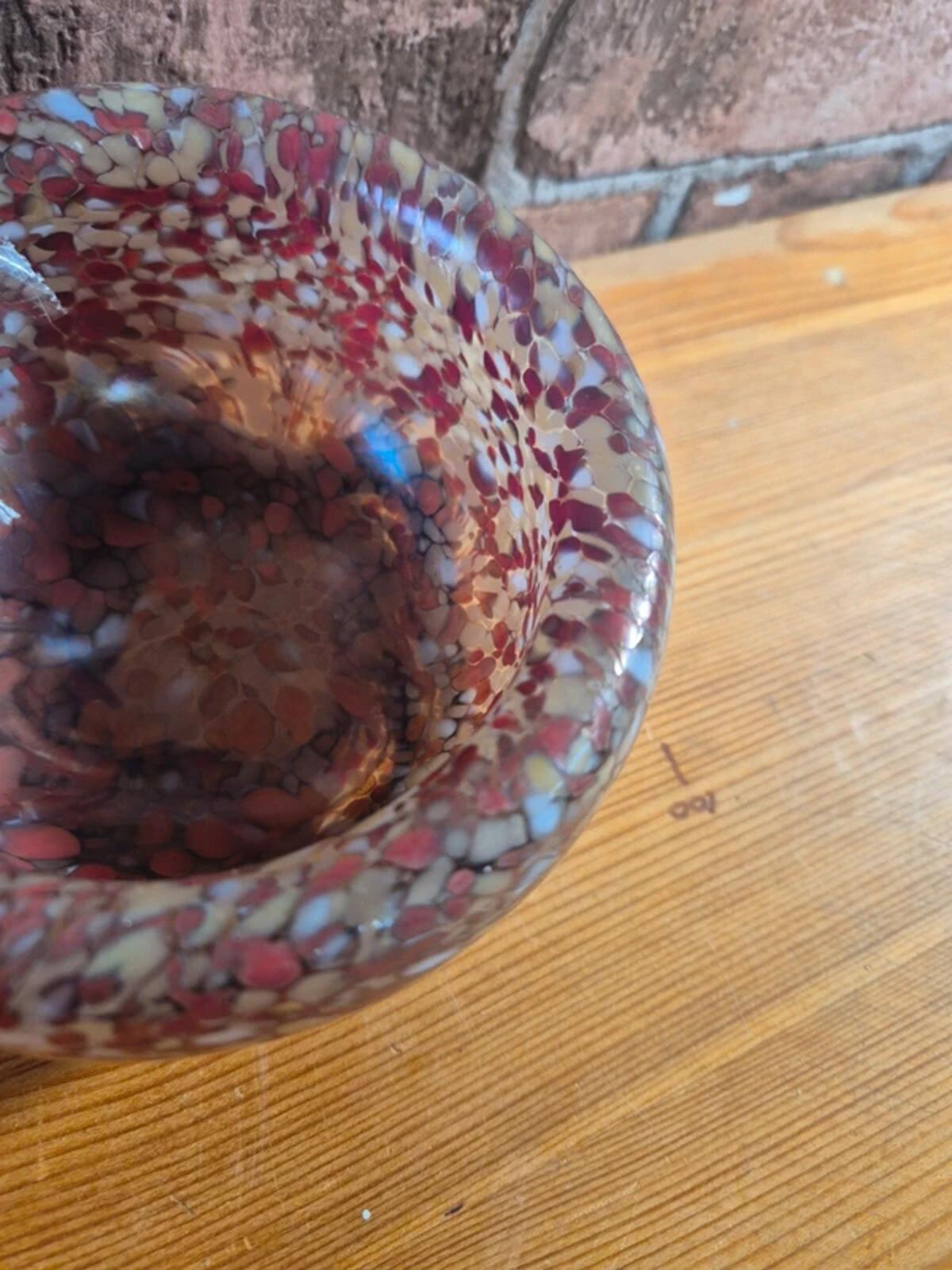 Handblown glass bowl