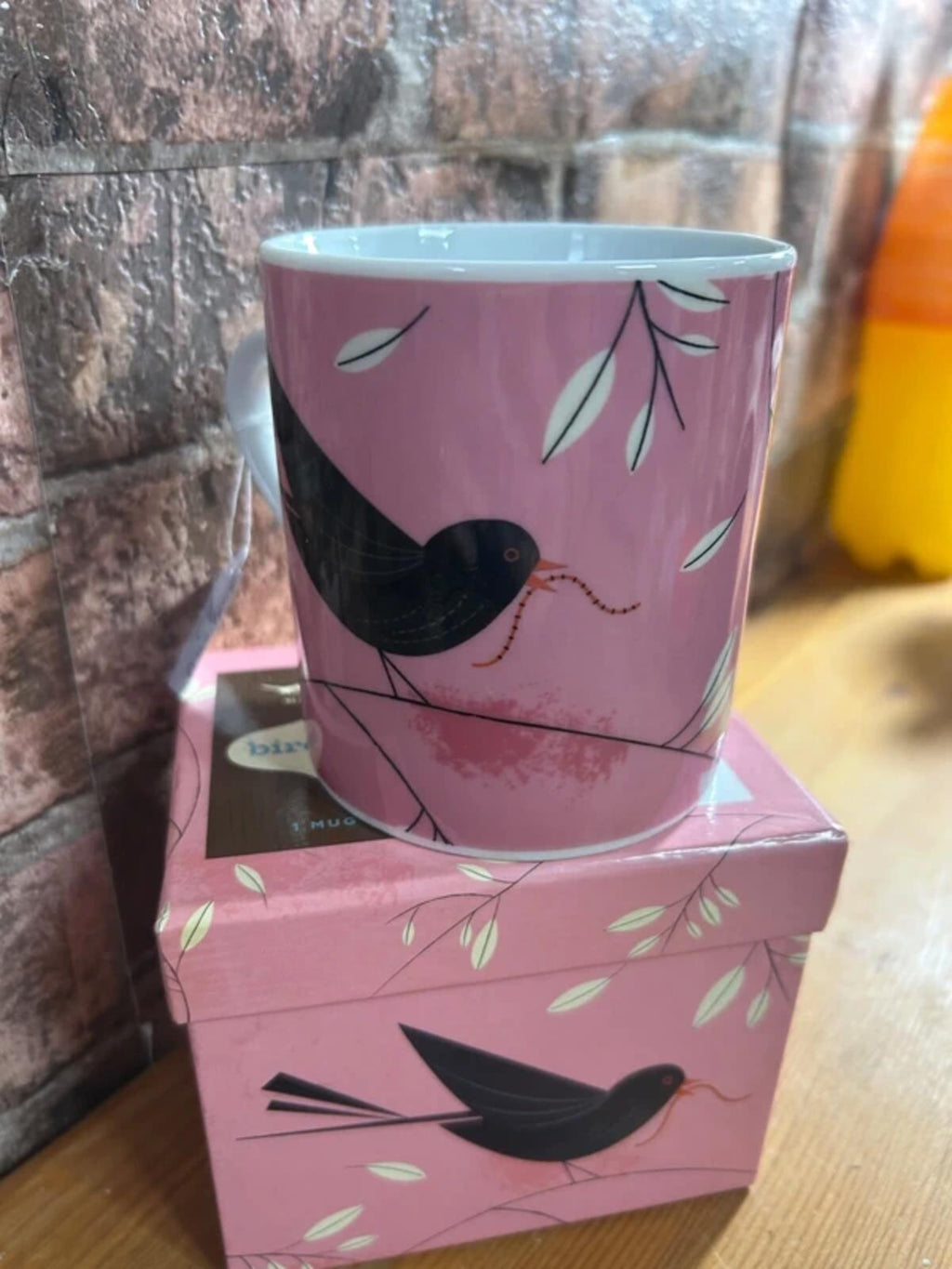 Pink Bird Mug