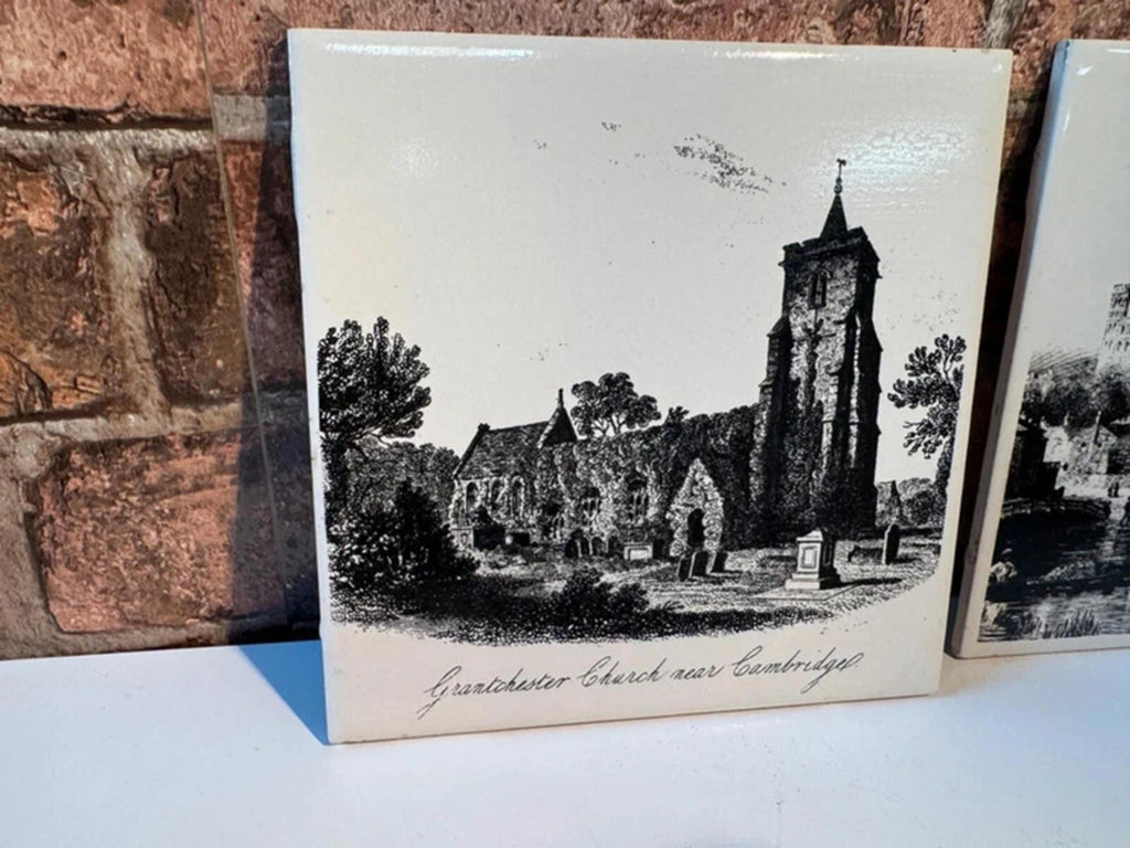 Pair of Vintage Cambridgeshire Tiles