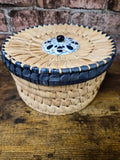 Wicker Moroccan Basket with Lid