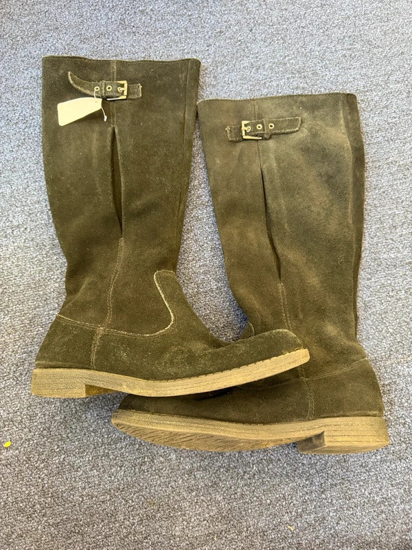 Roberto Vianni Long Black Boots - Size 4 UK