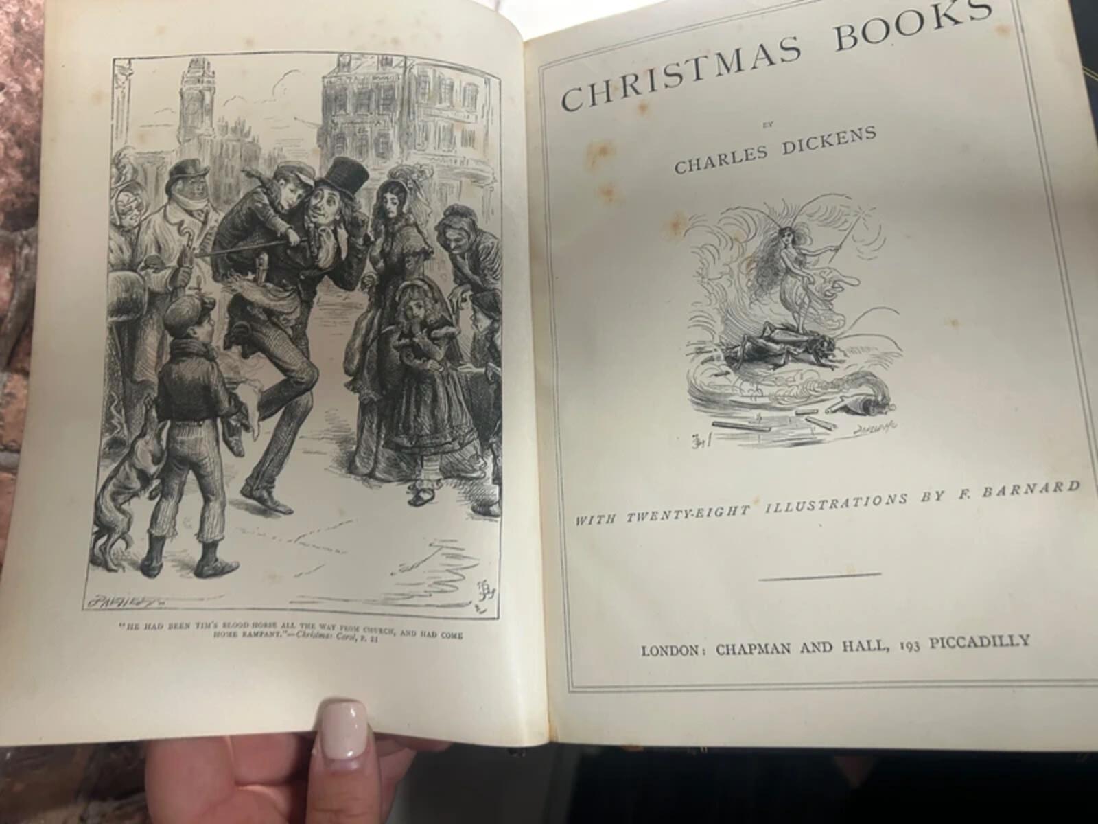 Dickens Works Late Victorian 10 Volume Book Set