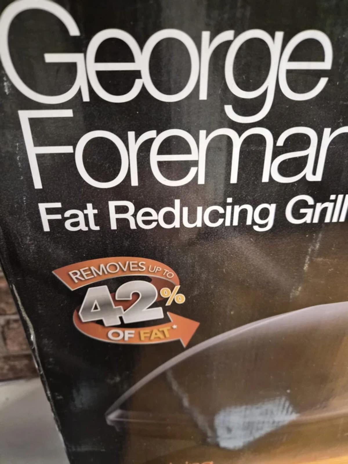 George Foreman Fat Reducing Grill - 10 portion