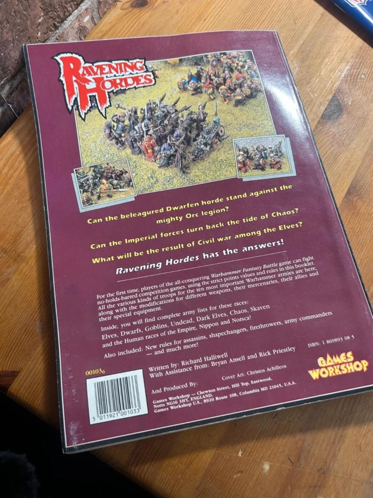 Ravening Hordes 1987 2nd Edition