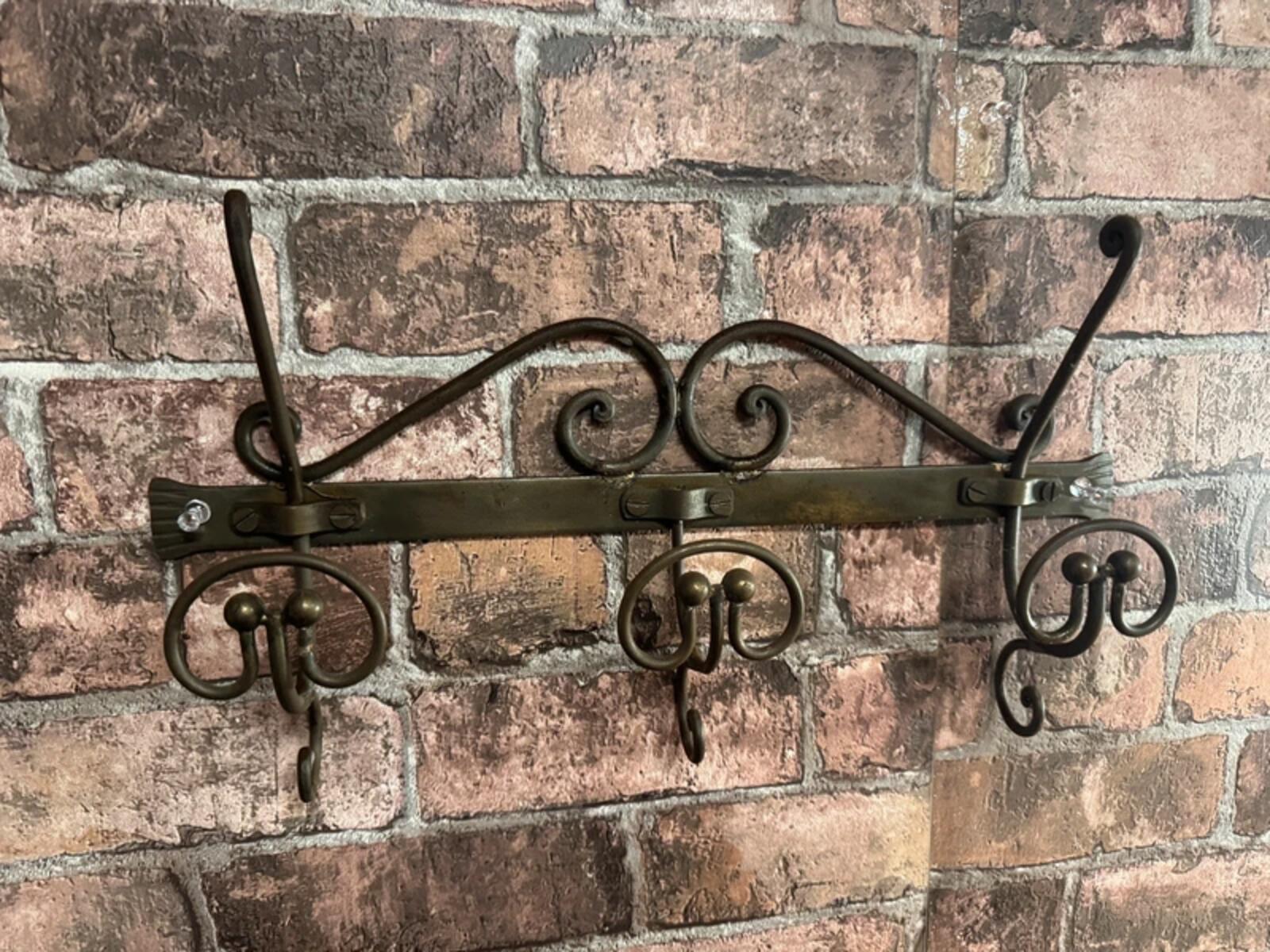 Antique Brass Wall Hung Hook