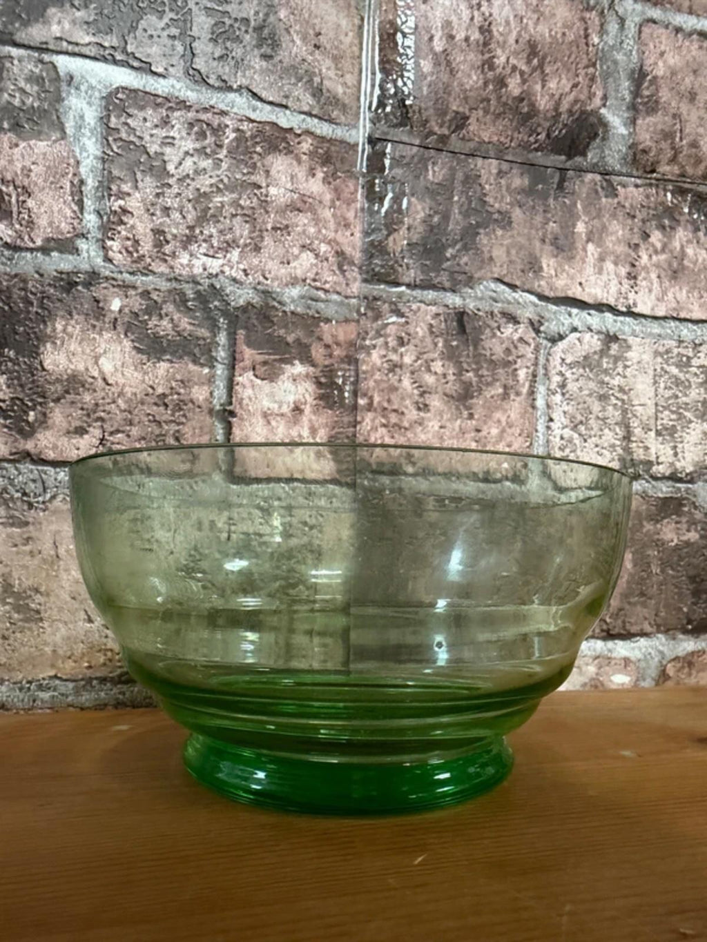 Vintage Green Glass Bowl