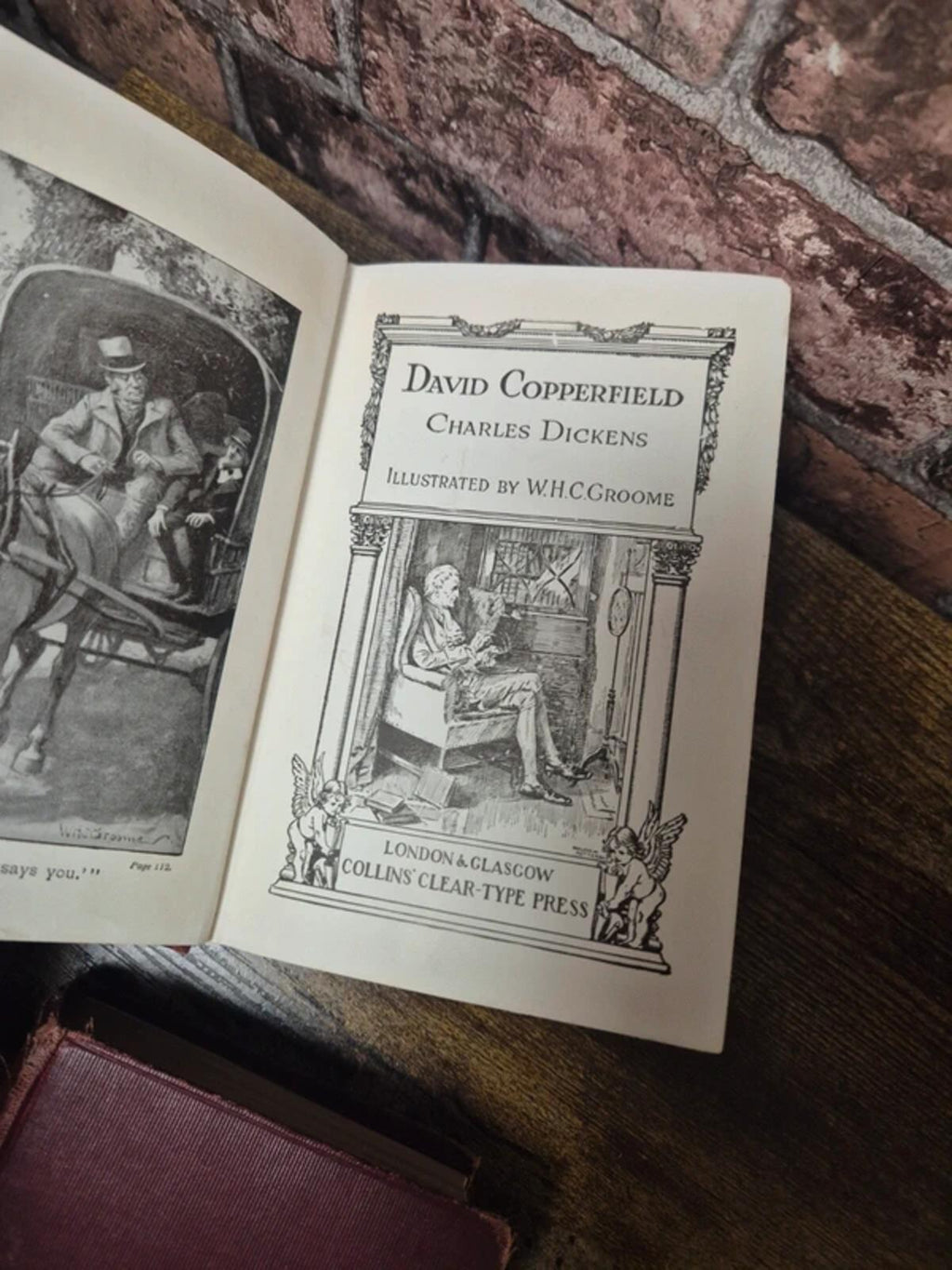 Vintage Charles Dickens books