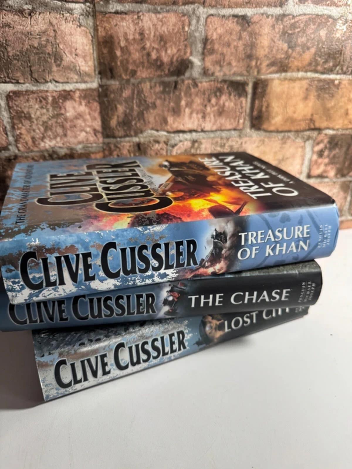 Clive Cussler Hardback Books x 3