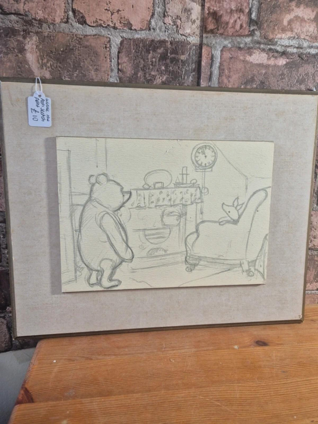 Winnie the Pooh Framed Sketch Print