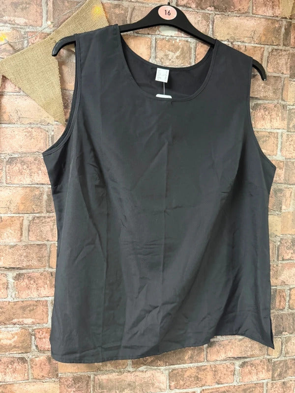 Black Strap Top - Size 20