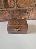 Vintage Wooden & Brass Anchor Box