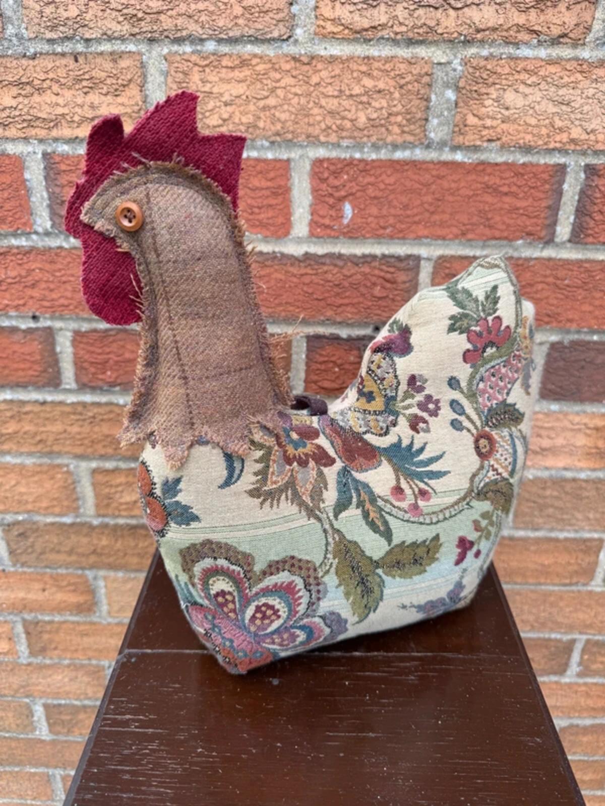 Tapestry Chicken Doorstop