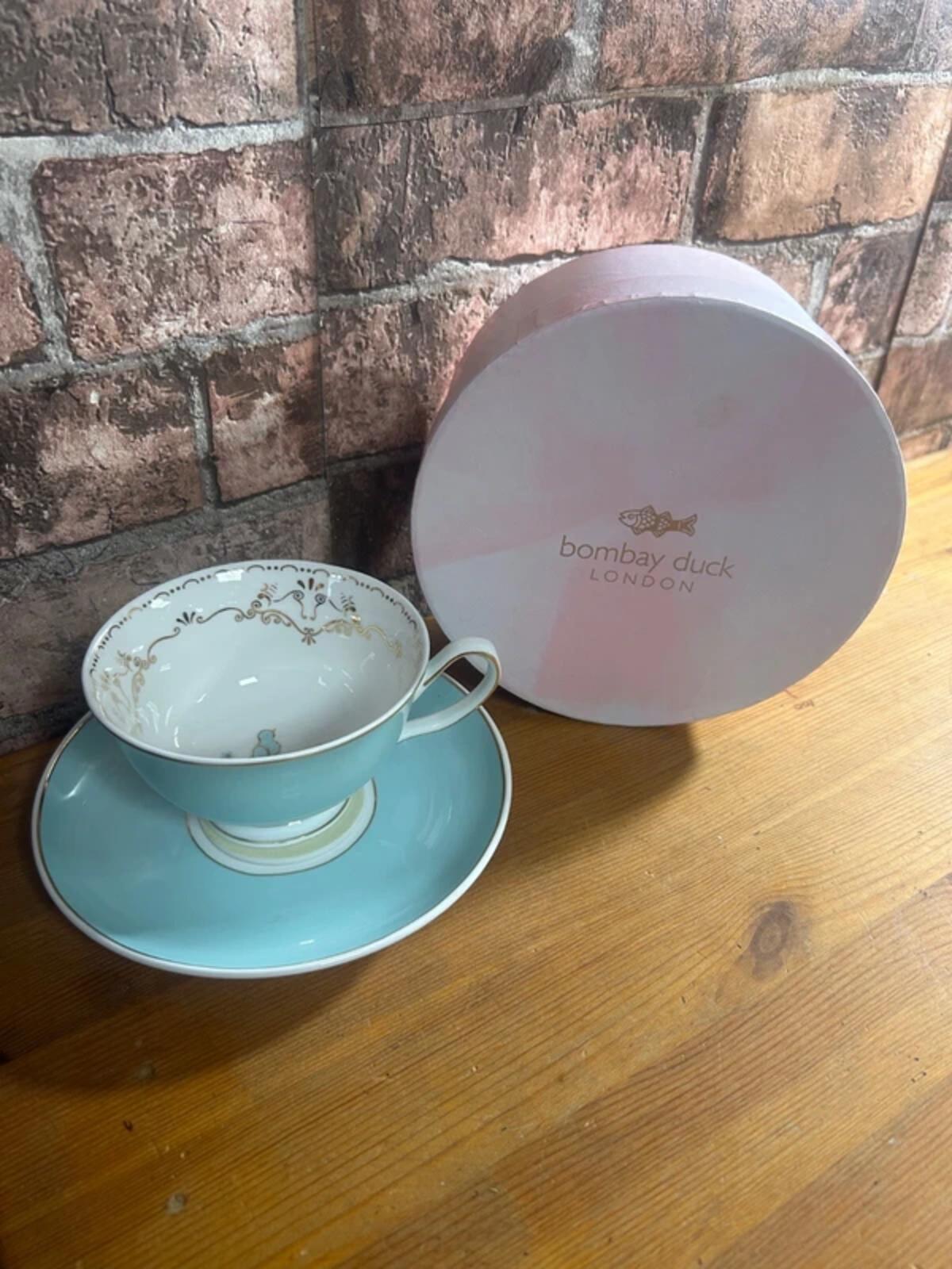 Bombay Duck Darcy Bird Cup and Saucer Set