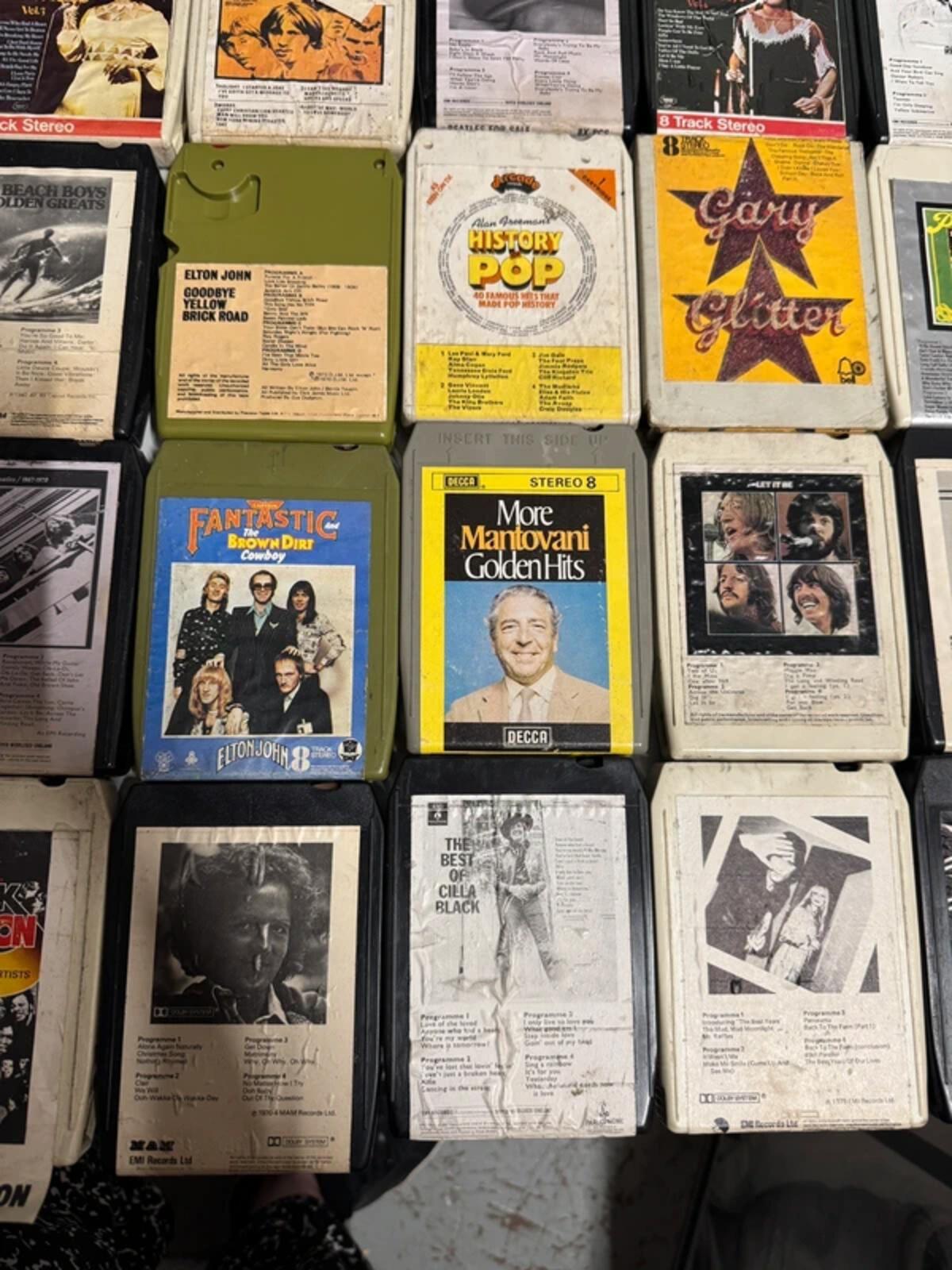 Large Bundle of Vintage 8 Track Tapes x 49 Tapes