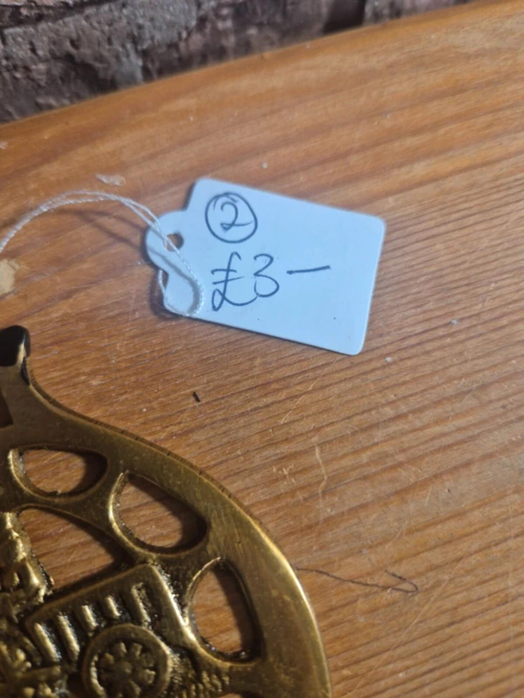 Brass cart ornament (2)