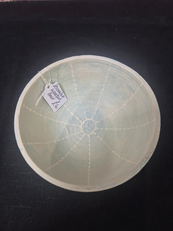 Decorative wooden bowl