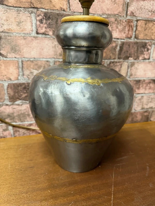 Antique Indian Metal with Brass Soldering Lamp
